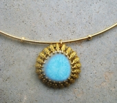 Ceramic Turquoise Pendant