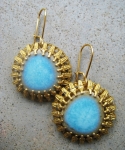 Ceramic Turquoise Earrings