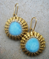 Ceramic Turquoise Earrings