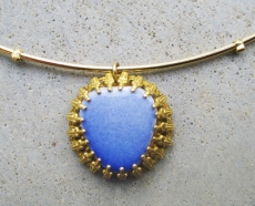 Ceramic Blue Pendant
