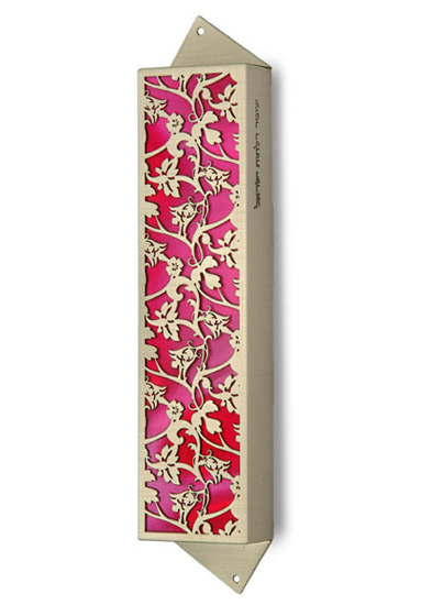 Flowers Mezuzah - me301l